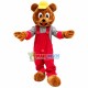 Lovely Bear In The Rompers Mascot Costume Lovely Bear In The Rompers Mascot Costume