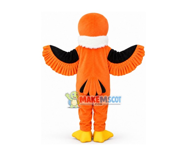 Deterrent Orange Eagle Mascot Costume Deterrent Orange Eagle Mascot Costume