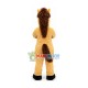 Standoffish Brown Horse Mascot Costume Standoffish Brown Horse Mascot Costume