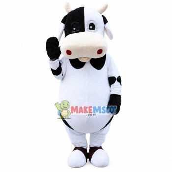 Well-disposed Farm Cow Mascot Costume Well-disposed Farm Cow Mascot Costume