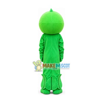 Peashooter Of Game Mascot Costume Peashooter Of Game Mascot Costume