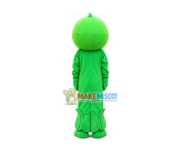 Peashooter Of Game Mascot Costume Peashooter Of Game Mascot Costume