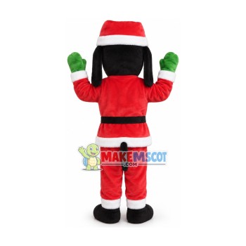 Christmas Goofy Dog Mascot Costume Christmas Goofy Dog Mascot Costume