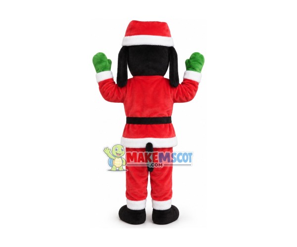 Christmas Goofy Dog Mascot Costume Christmas Goofy Dog Mascot Costume