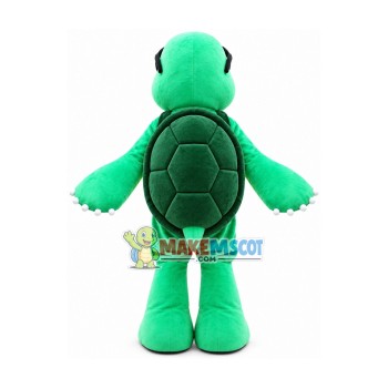 Knowledgeable Green Turtle Mascot Costume Knowledgeable Green Turtle Mascot Costume