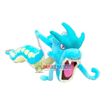 Light Blue Fierce Dragon Mascot Costume Light Blue Fierce Dragon Mascot Costume