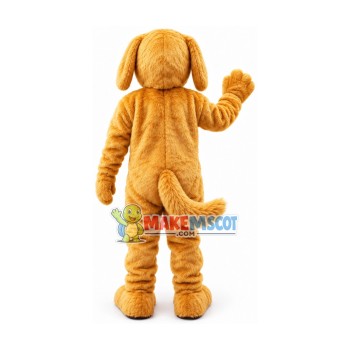 Delighted Brown Dog Mascot Costume