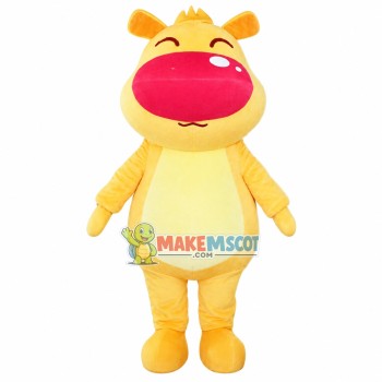Little Elk Mascot Costume With Big Nose Little Elk Mascot Costume With Big Nose