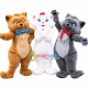 Elegant Furry Cat Mascot Costume