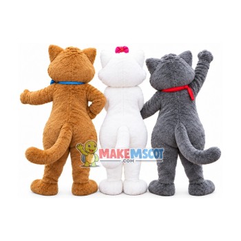 Elegant Furry Cat Mascot Costume Elegant Furry Cat Mascot Costume