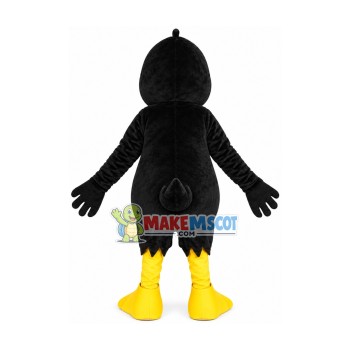 All Over Black Duck Mascot Costume All Over Black Duck Mascot Costume