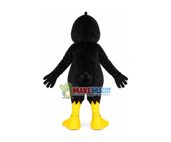 All Over Black Duck Mascot Costume All Over Black Duck Mascot Costume