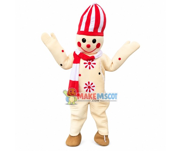 Exquisite Christmas Gingerbread Man Mascot Costume Exquisite Christmas Gingerbread Man Mascot Costume