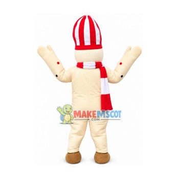Exquisite Christmas Gingerbread Man Mascot Costume Exquisite Christmas Gingerbread Man Mascot Costume