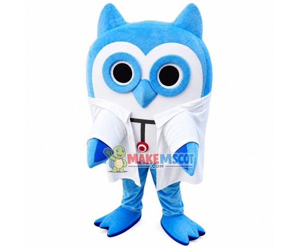 Professional Doctor Owl Mascot Costume Professional Doctor Owl Mascot Costume