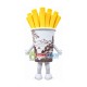 Full Box Of Coarse Fries Mascot Costume Full Box Of Coarse Fries Mascot Costume