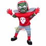 Football Zombie Mascot Cartoon Costume