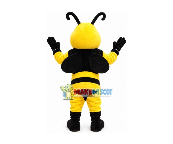 Strong Muscle Bee Mascot Costume Strong Muscle Bee Mascot Costume