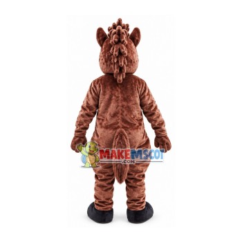 Sturdy Brown Horse Mascot Plush Costume
