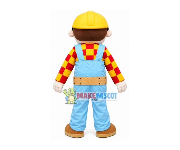Construction Engineer Mascot Costume Construction Engineer Mascot Costume