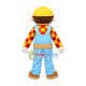 Construction Engineer Mascot Costume Construction Engineer Mascot Costume