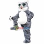Power Green Eyes Cat Mascot Costume