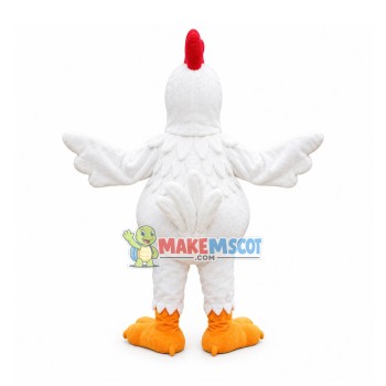 Arrogant Chicken With Big Eyes Mascot Costume