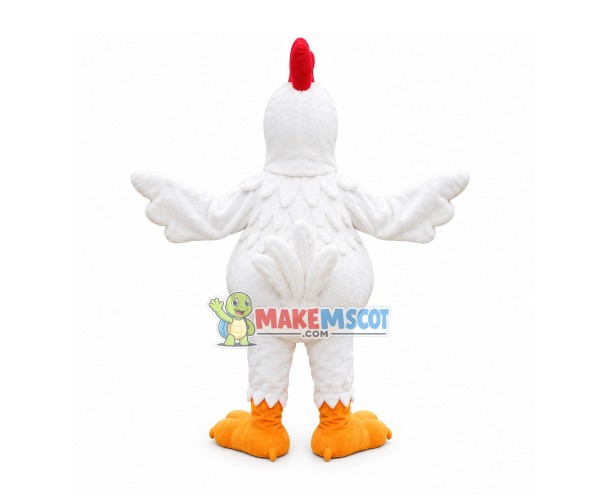 Arrogant Chicken With Big Eyes Mascot Costume