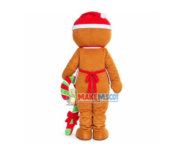Gingerbread Man Candy Cookie Mascot Costume Gingerbread Man Candy Cookie Mascot Costume
