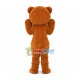 Funny Bear With Thick Eyebrows Mascot Costume Funny Bear With Thick Eyebrows Mascot Costume