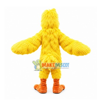 Long Wool Yellow Bird Mascot Costume Long Wool Yellow Bird Mascot Costume