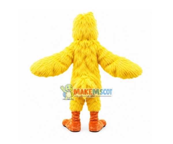 Long Wool Yellow Bird Mascot Costume Long Wool Yellow Bird Mascot Costume