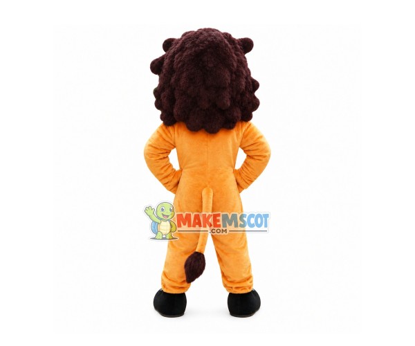 Flexible Lion With Shoes Mascot Costume Flexible Lion With Shoes Mascot Costume