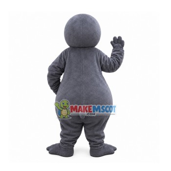 Amused Grey Sea Lion Mascot Costume Amused Grey Sea Lion Mascot Costume