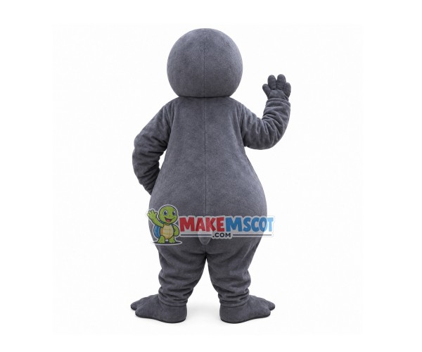 Amused Grey Sea Lion Mascot Costume Amused Grey Sea Lion Mascot Costume