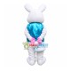 Halloween Shy Bunny Mascot Costume Halloween Shy Bunny Mascot Costume