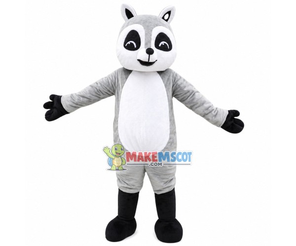 Gray Raccoon Mascot Costume for Adult Gray Raccoon Mascot Costume for Adult