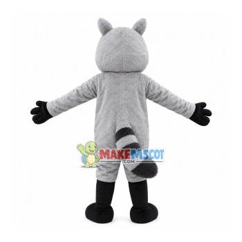 Gray Raccoon Mascot Costume for Adult Gray Raccoon Mascot Costume for Adult