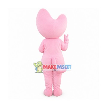 Pink Moon Baby Mascot Cartoon Costume Pink Moon Baby Mascot Cartoon Costume
