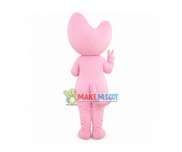 Pink Moon Baby Mascot Cartoon Costume Pink Moon Baby Mascot Cartoon Costume