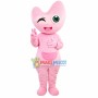 Pink Moon Baby Mascot Cartoon Costume