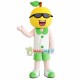 Pear Doll With Sunglasses Mascot Costume Pear Doll With Sunglasses Mascot Costume
