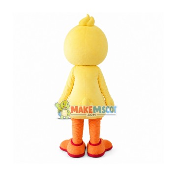 Surprised Yellow Duck Mascot Costume Surprised Yellow Duck Mascot Costume