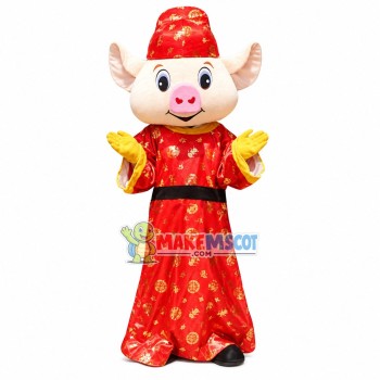 Fortune Pig Of Wealth Mascot Costume