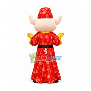 Fortune Pig Of Wealth Mascot Costume Fortune Pig Of Wealth Mascot Costume