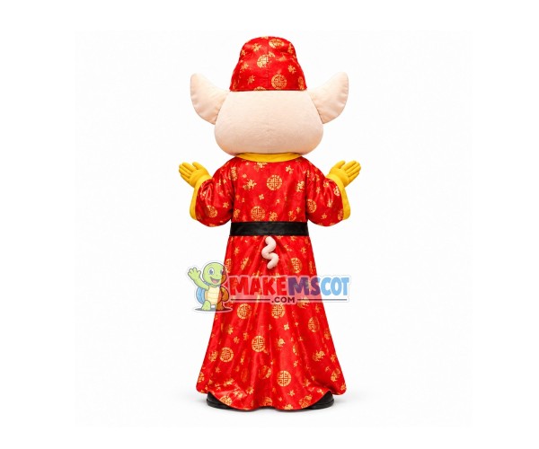 Fortune Pig Of Wealth Mascot Costume Fortune Pig Of Wealth Mascot Costume