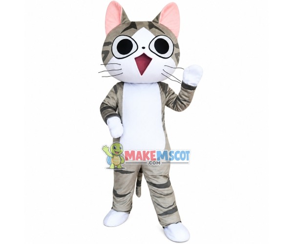 Cheese Cat Mascot Cartoon Costume