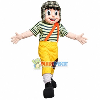 Cheerful Teenager Mascot Costume