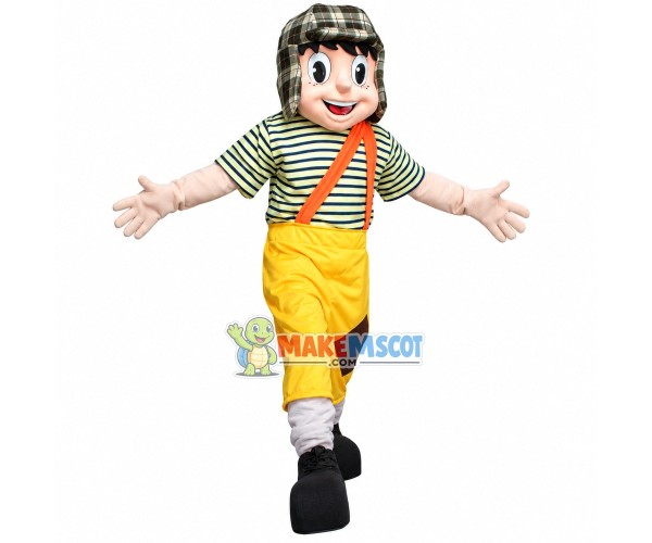 Cheerful Teenager Mascot Costume Cheerful Teenager Mascot Costume