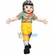 Cheerful Teenager Mascot Costume Cheerful Teenager Mascot Costume